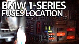 Where are fuses in BMW 1Series E81 E82 E87 E88 fusebox location [upl. by Bourgeois]