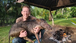 10 Day Hawaii Adventure  Cooking Feral Pigs amp Polynesian Survival Skills [upl. by Eittak533]