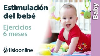 5 ejercicios para ESTIMULAR a mi BEBÉ de 6 MESES [upl. by Ashla]