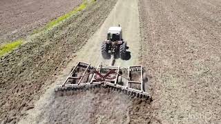 Disking wheat stubble [upl. by Wachter]