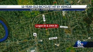 12yearold bicyclist hit by vehicle [upl. by Holly-Anne653]