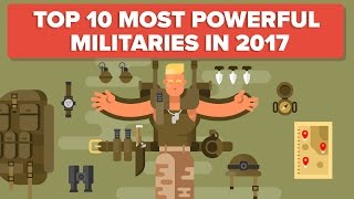 Top 10 Most Powerful Militaries  Military  Army Comparison [upl. by Eatnhoj]