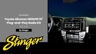 INSTALL 20102023 Toyota 4Runner HEIGH10 Touchscreen 10quot Radio Kit [upl. by Airotkiv963]