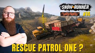 HARD MODE  VOLANT 14 SNOWRUNNER 2024 Rescue Pattrol One [upl. by Strander325]