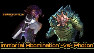 How to defeat Photon With Immortal Abomination easily  Battleground Season 14  Mcoc 2023 [upl. by Haroved469]