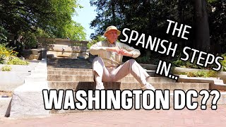 Quick tour of Washington DCs Kalorama neighborhood featuring the Spanish Steps [upl. by Ehcor285]