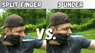 3 Under vs Split Finger Traditional Archery Tips and Tricks to Make You a Better Shot [upl. by Abixah94]