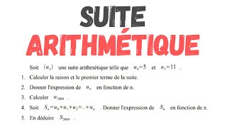 Suites Arithmétiques [upl. by Allekram]