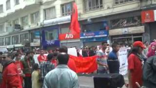 مدينة طنجة تهتف بإسقاط النظام Manifestation 01 Mai 2011 à Tanger [upl. by Norat205]