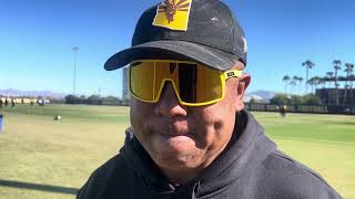 DevilsDigest TV ASU WR’s coach Hines Ward postpractice comments [upl. by Elraet]