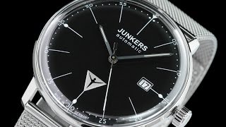 Junkers 6050M2 Bauhaus 40mm Automatic Mesh Strap Watch with Swiss SW200 Movement [upl. by Gilpin]