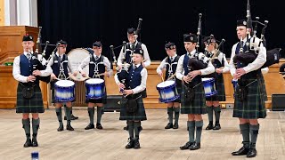 George Heriots School Pipe Band winning the competition [upl. by Otipaga]