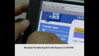 BCA Internet Banking transfer account [upl. by Eneleuqcaj]