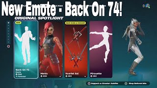 Fortnite Item Shop NEW Back On 74 Emote 24032024 [upl. by Attenaz311]