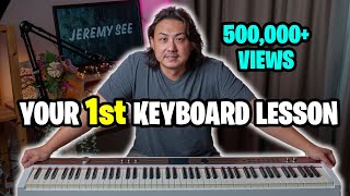 Your 1st Beginner Keyboard Piano Lesson  Getting Started [upl. by Lednar942]