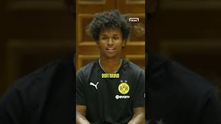 KARIM ADEYEMI plays GOALs 54321 football challenge 🏆 shorts BVB bundesliga [upl. by Asim]