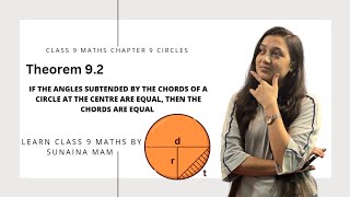 Theorem 92  Class 9 Maths Chapter 9 Circles  Theorems of Circles Chapter  Online Tuition Class 9 [upl. by Constancia]