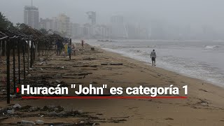 quotJOHNquot GOLPEA GUERRERO  Acapulco siente la fuerza del huracán los habitantes se protegen en casa [upl. by Aihsat941]