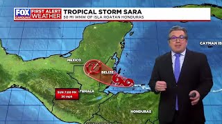 Tropical storm Sara set to dwindle down [upl. by Jennette]