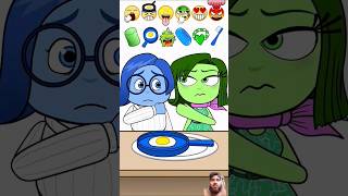 Blue vs Green Emoji Eating Challenge [upl. by Miehar]