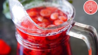 4 INGREDIENT SUMMER BERRY DRINK [upl. by Adnohryt]