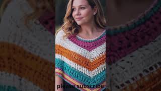 A crochet summer poncho crochet designercrochet summer ponchocrochet ponchocrocheteasy croc [upl. by Kenny]