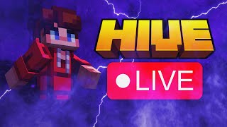 Grinding Hive Bedwars Live  Customs later [upl. by Aramanta]