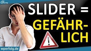 Du hast einen Homepage SLIDER VERBANNE ihn von Deiner WordPress Website Deutsch  2024 [upl. by Eppesiug]