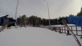 Sitski course two for the IPC Nordic Skiing World Cup in Tyumen Russia [upl. by Adlar512]