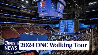 WATCH 2024 DNC Walking Tour  Democratic National Convention at United Center in Chicago [upl. by Neliak]