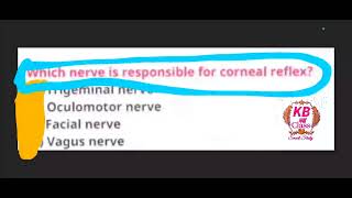 Which nerve responsible for corneal reflexplacental hormonemotivationhappy DiwaliscienceKB440° [upl. by Ansilme106]