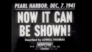 AFTERMATH OF PEARL HARBOR ATTACK amp DECLASSIFIED FOOTAGE RELEASED IN 1942 23582 [upl. by Norreg444]