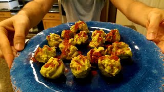 Angeled Eggs Vegan Deviled Eggs [upl. by Acirej553]