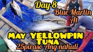 8days blue Marlin at YELLOWPIN tuna Ang huli nang mga service boat [upl. by Rubina943]