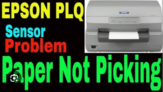 PLQ 20 PRINTER PAPER NOT PICKUP [upl. by Rillings286]