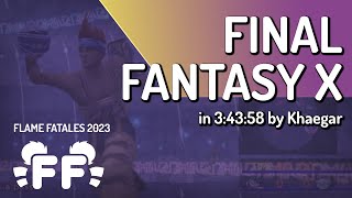 Final Fantasy X by Khaegar in 34358  Flame Fatales 2023 [upl. by Charleen]