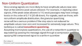 Non Uniform Quantization [upl. by Christmas]