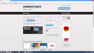 How to use ScreencastOMatic Part 1 [upl. by Atnahsal]