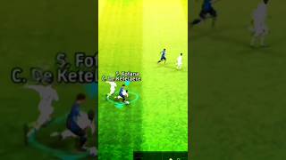 Fofana🤩sliding🎯tackle in efootball football efootball shorts pes edit gaming defending game [upl. by Audly]