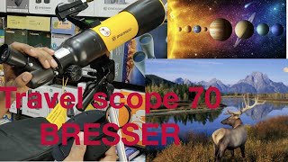 BRESSER PORTABLE TELESCOPE 70400 UNBOXING ASSEMBLY WITH BARLOWSOLAR FILTERMOBILE ADAPTERREVIEW [upl. by Htenywg]