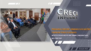 Novos delegados recebem credenciais no CRECISP  CRECI Informa 823 [upl. by Damour]