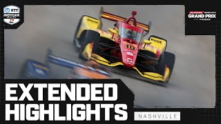 INDYCAR SERIES Official Extended Highlights  2024 Big Machine Music City Grand Prix at Nashville [upl. by Arada]