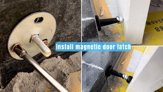 Magnetic Door Stopper Installation StepbyStep Guide for Interior Design [upl. by Nnahtur]