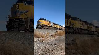 UP 8907 leads a WB Soda Ash through Owyhee  112424 [upl. by Airotal]