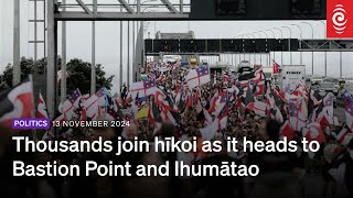 Thousands join hīkoi as it heads to Bastion Point and Ihumātao  13 November 2024  RNZ [upl. by Alocin]