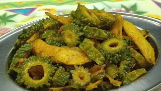 Karele ki Sabzi😋😱Crispy Karela Fry Sabji recipeEasy And Tasty Karela Recipe By Tastywave [upl. by Akehs324]