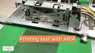 Printing test with ARIA the new digital printer by SYSTEC [upl. by Antoni]