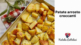 PATATE ARROSTO CROCCANTI CON ERBE AROMATICHE  Ricetta facile  Natalia Cattelani [upl. by Mcgill461]