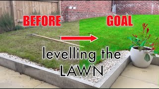 How to Level Your Lawn Easily  LAWN RENOVATION  Test Patch [upl. by Nari90]