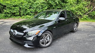 2021 MercedesBenz C43 AMG POV Test DriveReview [upl. by Eiznekcam315]